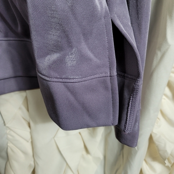 Under Armour Fleece Mock Neck Mirage Pullover Sweatshirt Medium Lavender Pocket - Picture 6 of 9